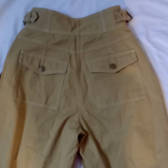 NWT Ulla Johnson Dune Cotton Trousers in Fennel Seed - Size 4 - Picture 14 of 15